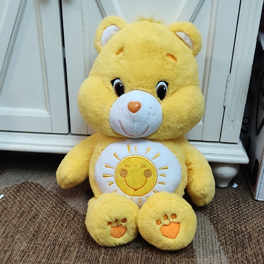 2015 20" Yellow Plush CareBear Funshine Plush Toy